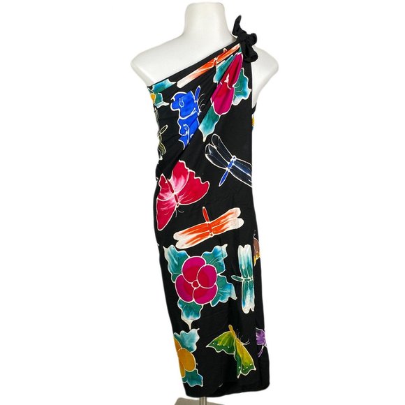 Van Klee Batik Butterfly Dragonfly Print Sarong - Picture 4 of 10